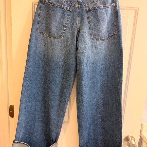 NWOT Madewell Superwide Leg Jeans Fannin Wash Size 26P - Picture 8 of 11
